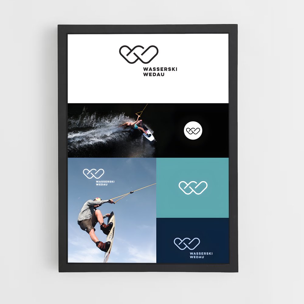 Poster Wake Up and Ride – affiche Wakeboarding (vue 2)